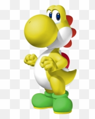 Yoshi Jaune Mario Bros Anniversaire Super - Yoshi Mario Png,Yoshi Transparent