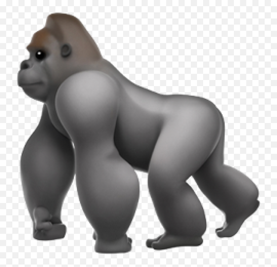 Gorilla Emoji Transparent Png - Stickpng Gorilla Emoji,Gorilla Transparent Background