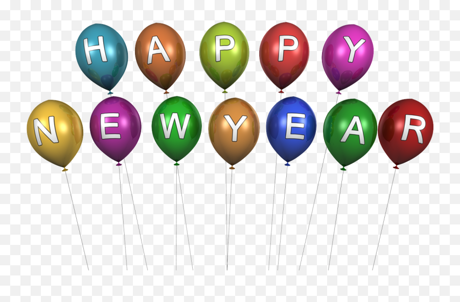 New Year Happy Balloon - Free Image On Pixabay Balloon Png,Happy New Year Logos