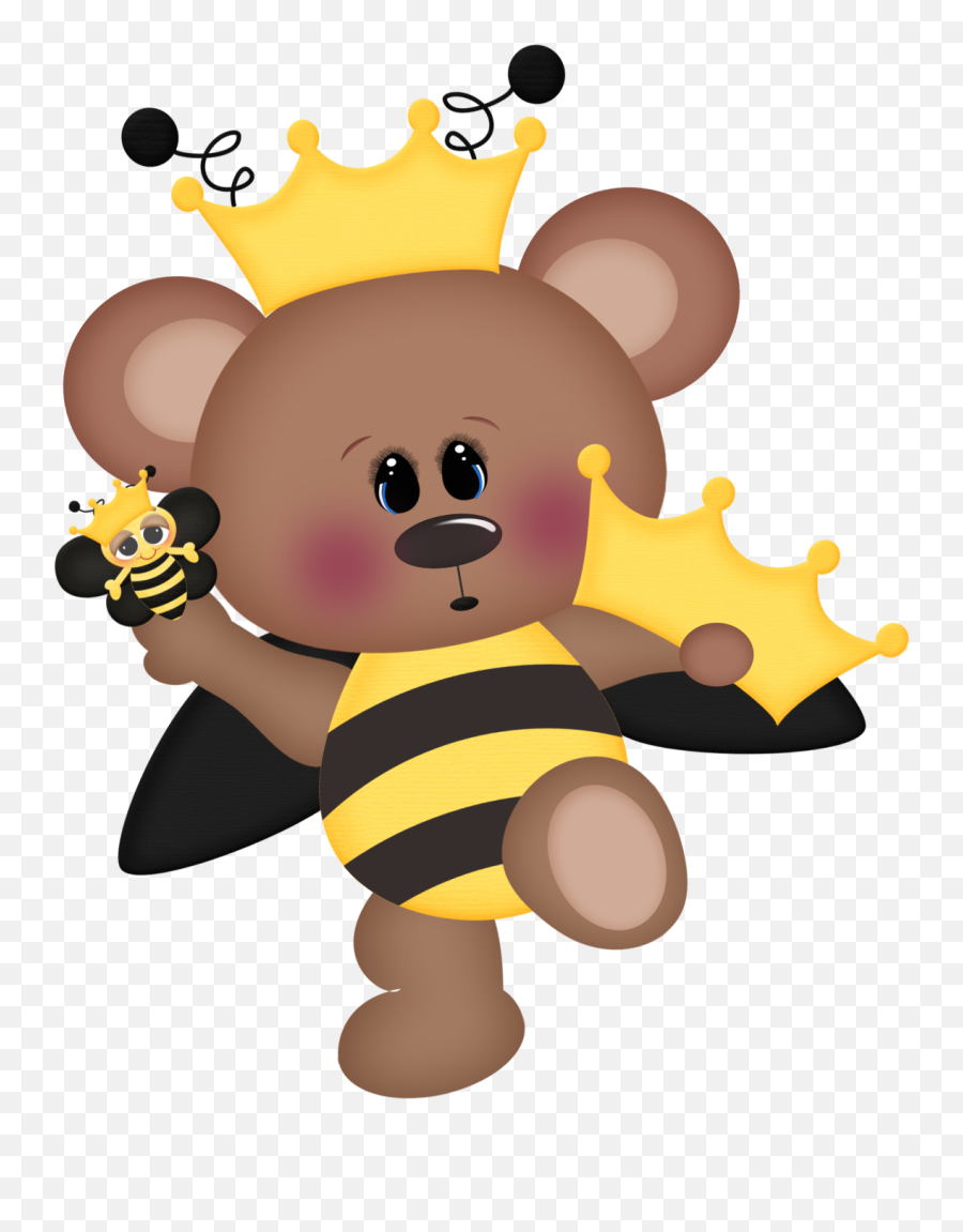 Download Queen Clipart Spelling Bee - Bear And The Bee Bears Bees Clipart Png,Queen Bee Png