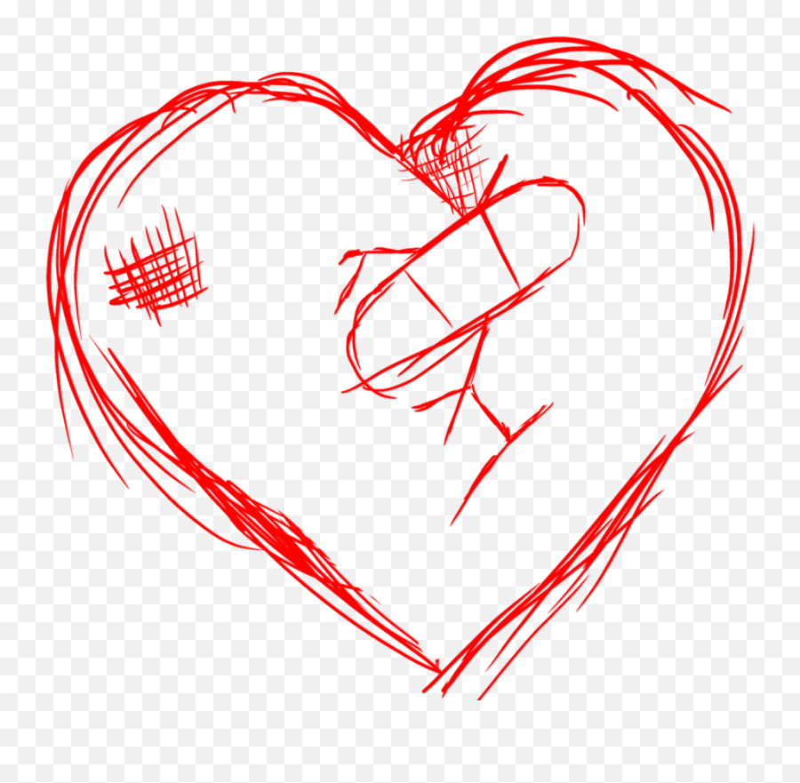 Heart Broken Png - Sketch By Invaderisabel Broken Broken Heart Drawing Png,Heart Break Png