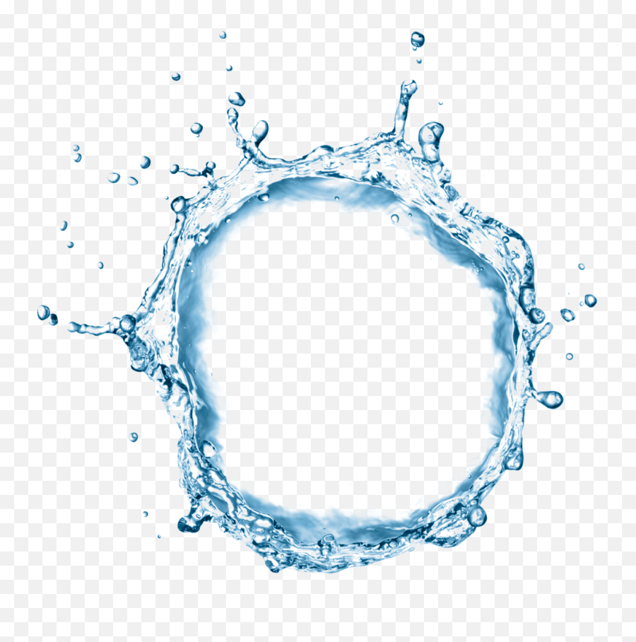 Picture Frame Png - Water Splash Png Top View,Circle Frame Png