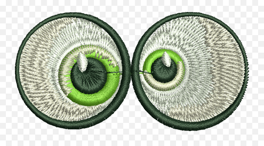 Cartoon Eyes Free Embroidery Design Falcon - Green Eye Png,Cartoon Eyes Png