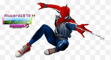 Png Spider - Punk Spider Man Wearing Converse,Punk Png