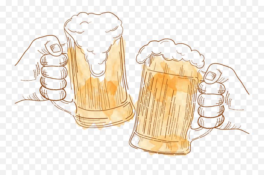 Download Cheers Oktoberfest Beer Cartoon Icon Free Frame - Beer Cartoon Icon Png,Cheers Png