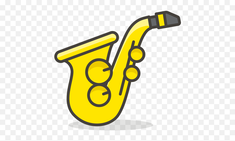 Saxophone Free Icon Of 780 Vector Emoji - Saxofon Clipart Png,Saxophone Clipart Png