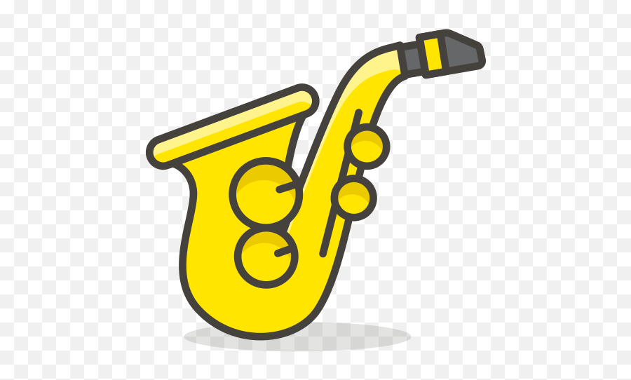 Saxophone Free Icon Of 780 Vector Emoji - Saxofon Clipart Png,Saxophone ...