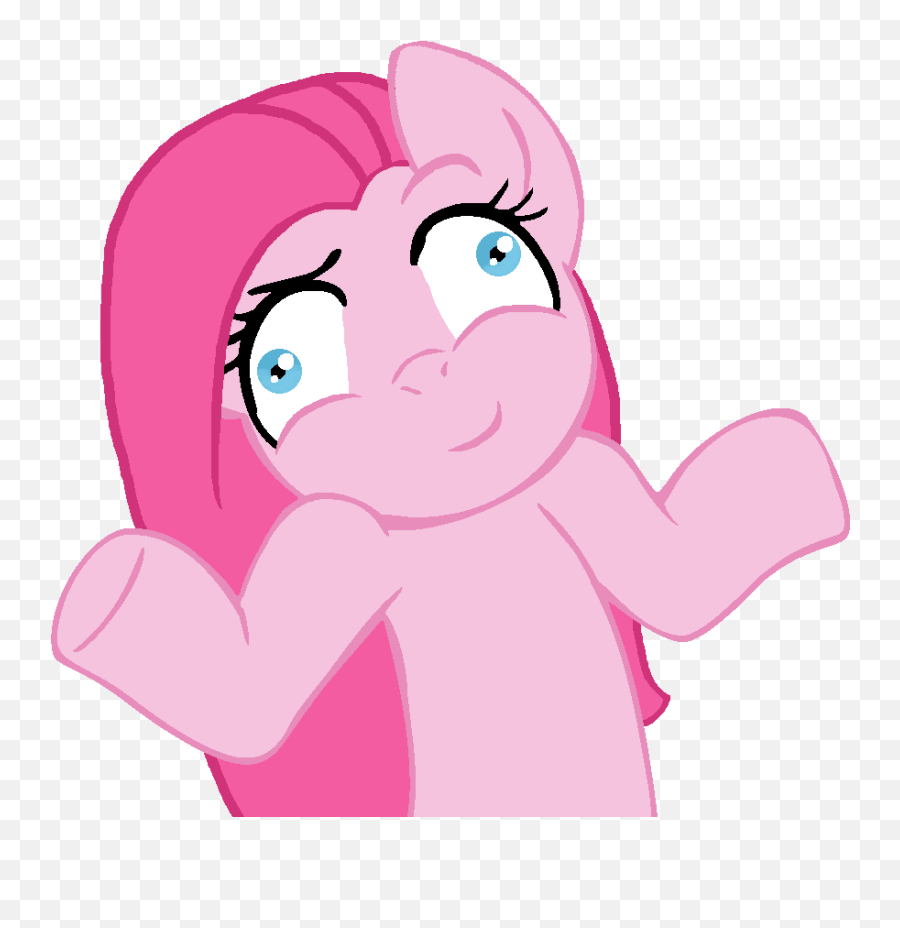Download Shrugging Emoticon Shrug - Pinkie Pie Rule 34 Png,Shrug Emoji Png