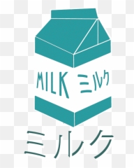 Aesthetic Milk Carton Design Gift Vaporwave 80s Otaku Style Weekender Tote Bag - Horizontal png