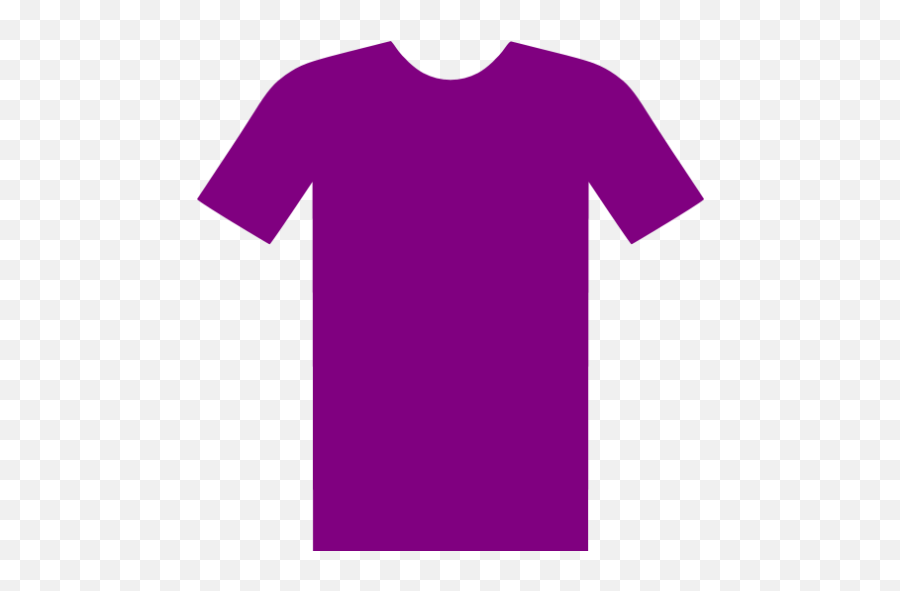 Purple T Shirt Icon - Free Purple Clothes Icons Red T Shirt Transparent Background Png,Shirt Icon Png