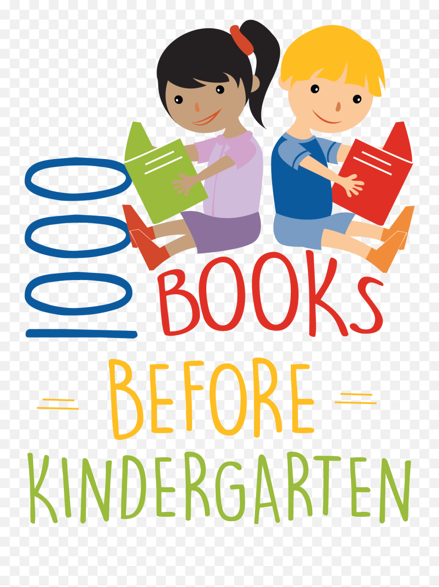 Library Clipart Kindergarten - 1000 Books Before 1000 Books Before Kindergarten Png,Kindergarten Png