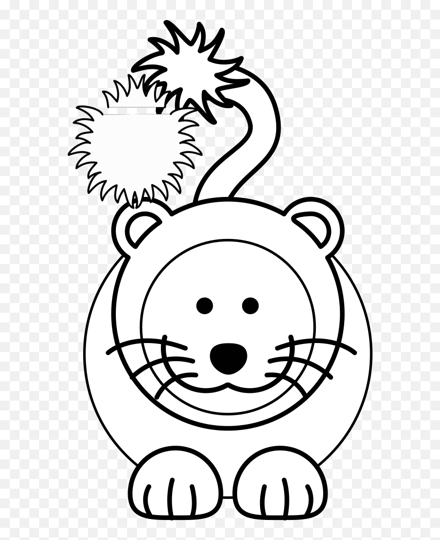 Cartoon Lion Bw Png Svg Clip Art For Web Download Clip Clipart Cartoon Lion Lion Cartoon Png Free Transparent Png Images Pngaaa Com