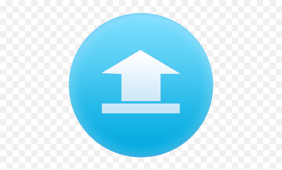 Blue Up File Circle Document - Upload Png,Upload Icon Png