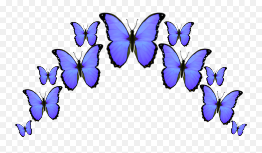 Purple Sticker Butterfly - Girly Png,Butterfly Emoji Png