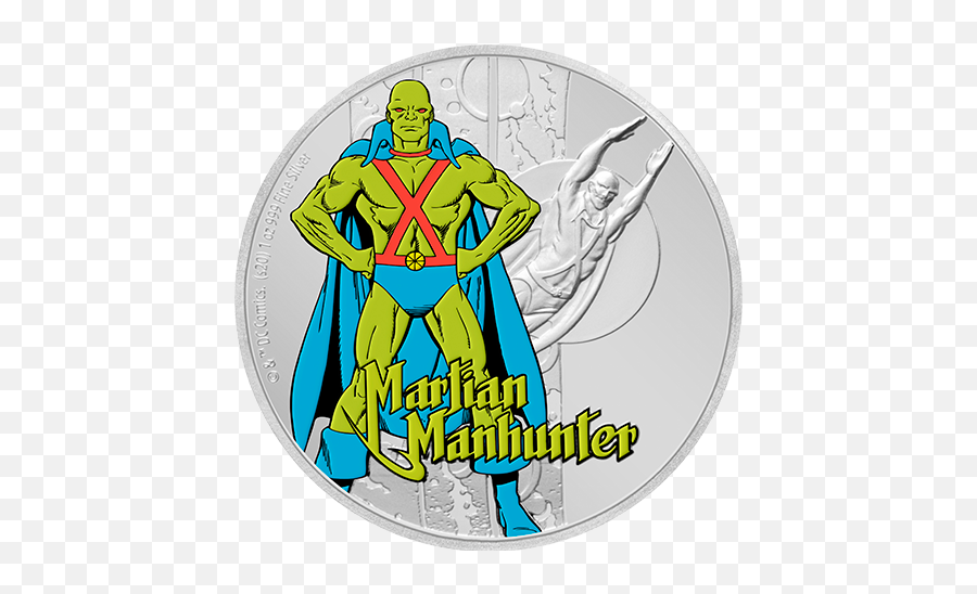 Martian Manhunter 1oz Silver Coin - Martian Manhunter Png,Martian Manhunter Png