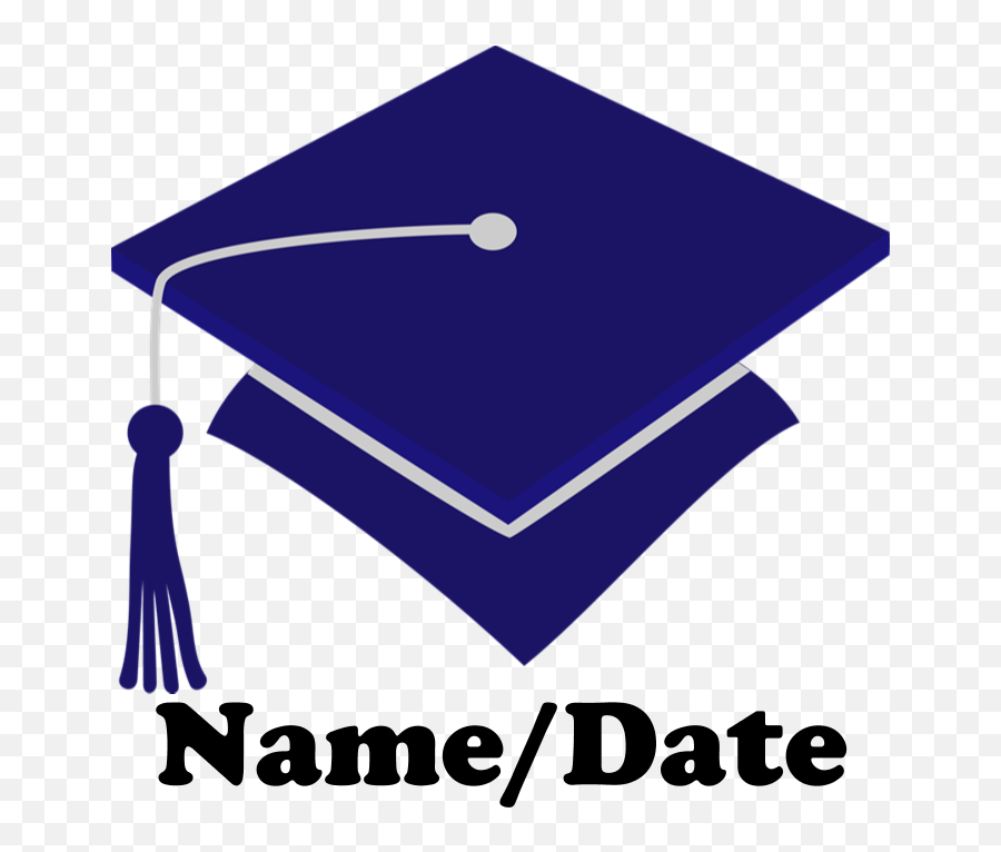 Download Personalized Navy Blue Graduation Cap - Love Png Square Academic Cap,Blue Graduation Cap Png