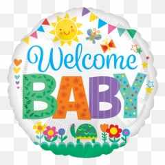Download Welcome Baby Icon Balloon Png - Zlate Balony Home Boy