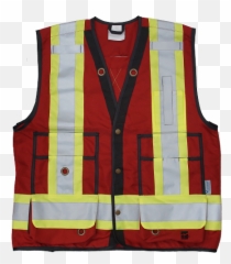 Safety Clothing - Red Surveyors Vest Png,Tingley Icon Jacket
