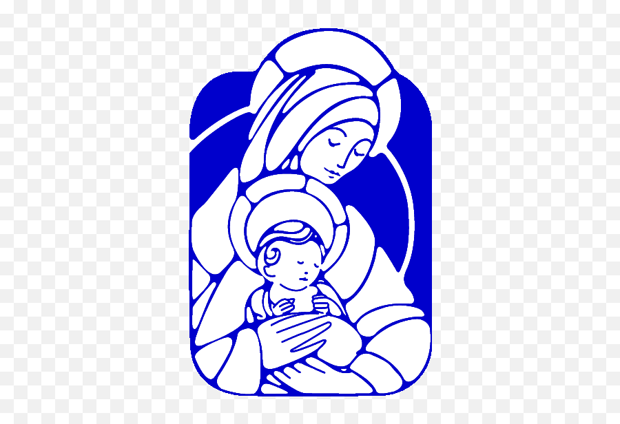Free Mary Symbols Cliparts Download - Mama Mary Baby Jesus Clipart Png,Our Lady Perpetual Help Icon