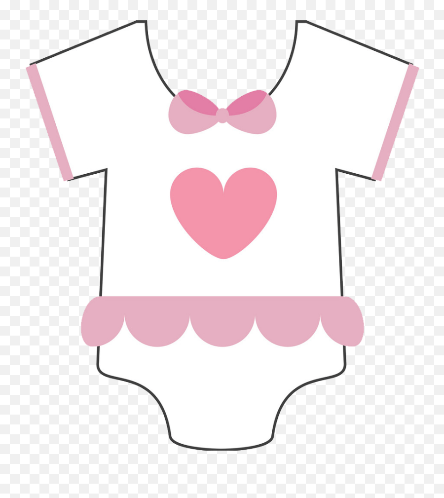 Girly Baby Onesie Icon Transparent - Clipart World Short Sleeve Png,Pink Clip Art Icon
