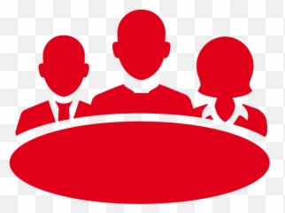 Icon Workshops Menschen Sitzen An Einem Tisch - In Red png