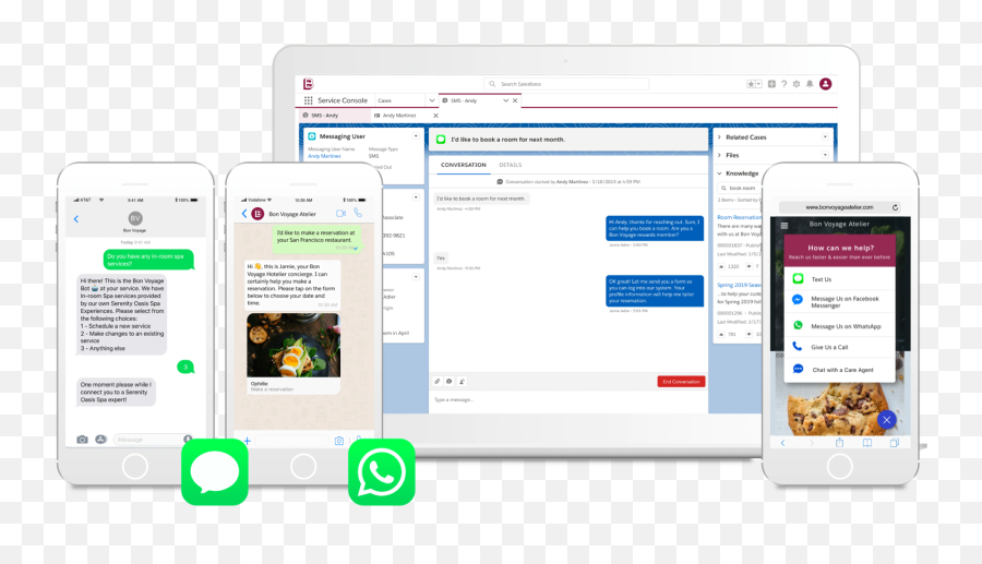 Livemessage The Text Messaging Service To Stay Connected - Salesforce Digital Engagement Whatsapp Png,Facebook Mobile Three Line Icon