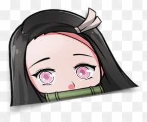 Nezuko Kamado Peeker - Cartoon Png,Peeking Png