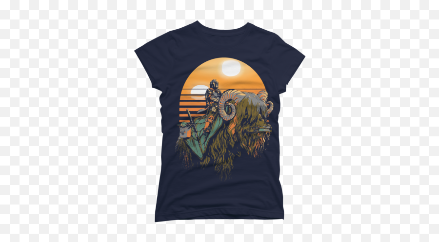 Shop Starwarsu0027s Design By Humans Collective Store - Women T Shirts Png,Star Wars Chewbacca Icon