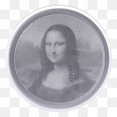 Icon 2021 Mona Lisa - 1oz 9999 Silver Pressburgmint Mona Lisa With Red Paint Png,Silver Icon