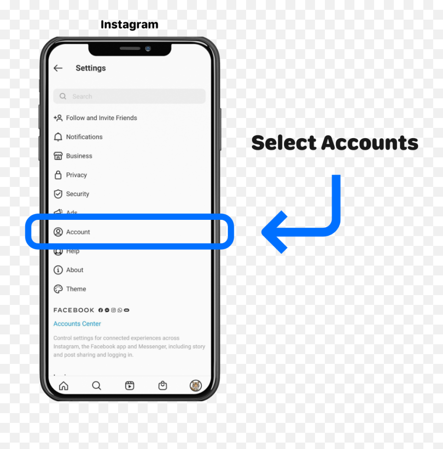 How To Check Or Switch Your Instagram Account Type U2013 Hookle - Switch Account Type Instagram Png,Button Icon Check