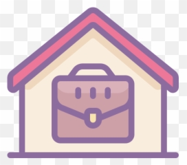 Work From Home Icon In Cute Color Style - Dog Supply Png,Work At Home Icon