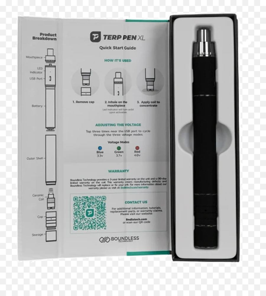 Boundless Vaporizer Terp Pen Xl Kit Black Grasscitycom - Boundless Terp Pen Xl Png,Kandypens Icon