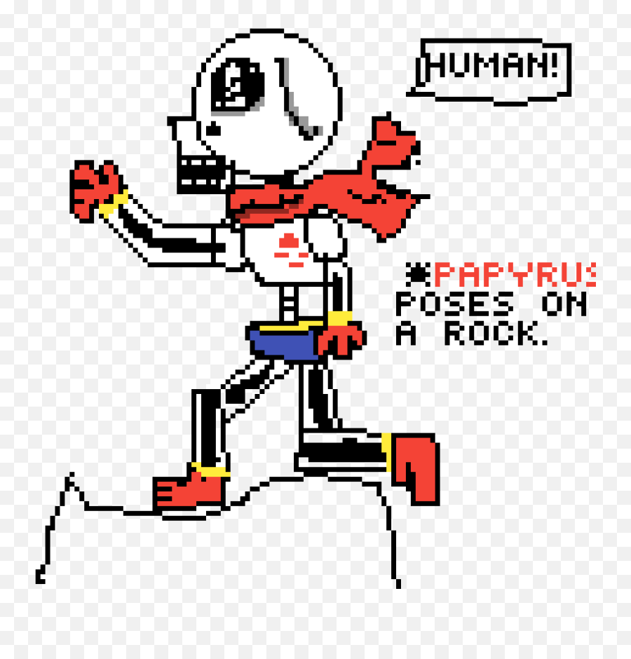Download Papyrus The Skeleton Undertale - Cartoon Png,Papyrus Png