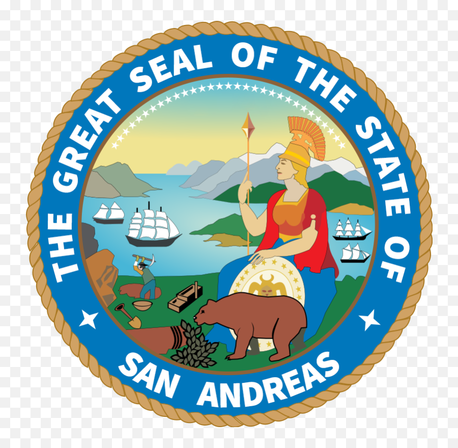 San Andreas State Seal - State Of San Andreas Logo Png,Seal Png