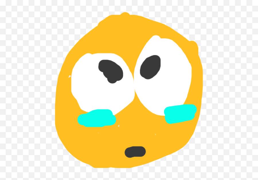 That One Badly Drawn Crying Emoji Layer - Clip Art Png,Crying Emoji Png