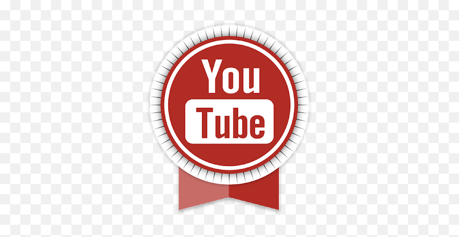 Icon Of Round Ribbon Social Icons - Logo Youtube Png Bulat,Youtube Round Logo
