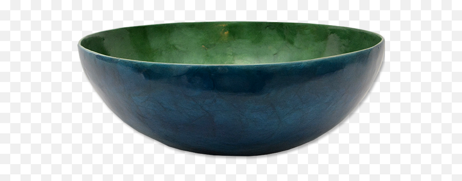 Green U0026 Blue Capiz Shell Salad Bowl - Ceramic Png,Salad Bowl Png