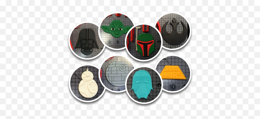 Star Wars Cookie Cutters Jb - Star Wars Character Circle Logo Png,Star Wars Logos