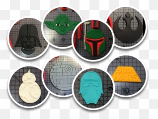 Star Wars Cookie Cutters Jb - Character Circle Logo Png