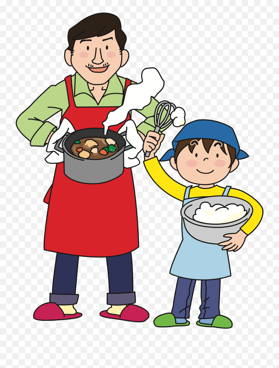 Fathers Clipart Cooking Picture 1592545 - Cook With Dad Clipart Png,Cooking Clipart Png