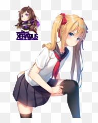 Anime Girl Render - Cute Anime Girls Blonde Hair 752x1062 Anime Girl Render Hd Png,Hot Anime Girl Png