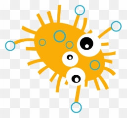 Germs Clipart Microorganism - Bacterias Caricaturas Png,Germs Png