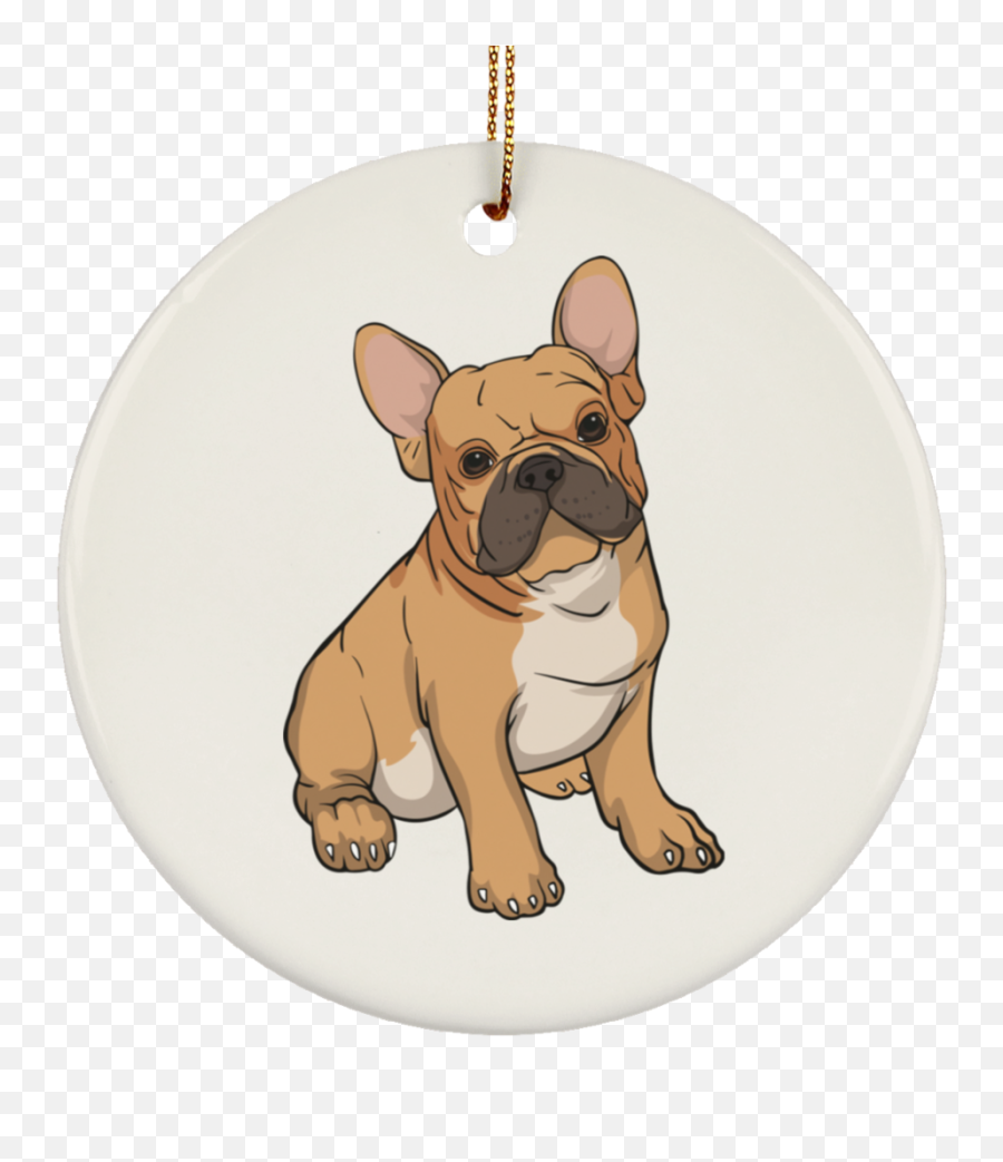 Download Hd French Bulldog Dog Ornament Christmas Tree - Cute French Bulldog Stickers Png,Bulldog Transparent