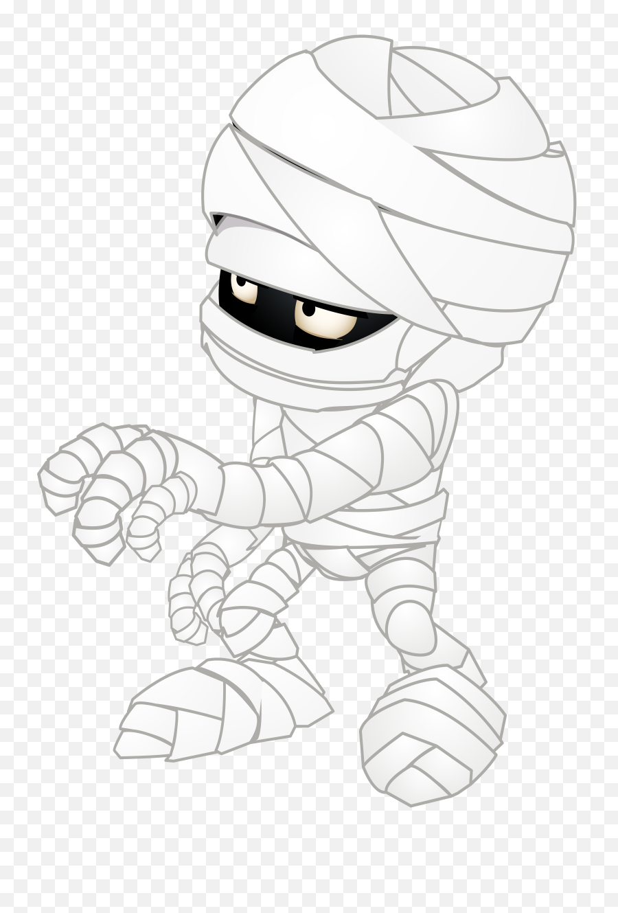 Halloween Transparent U0026 Png Clipart Free Download - Ywd Mummy Cartoon With Black Background,Halloween Clipart Transparent Background