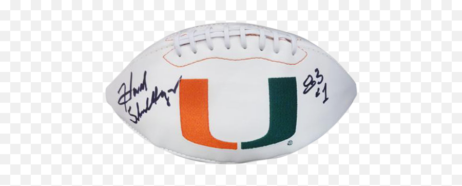 Howard Schnellenberger Autographed Png Miami Hurricanes Logo