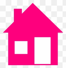 Library Of House Outline Clipart Royalty Free Download Png - Pink House Logo Png
