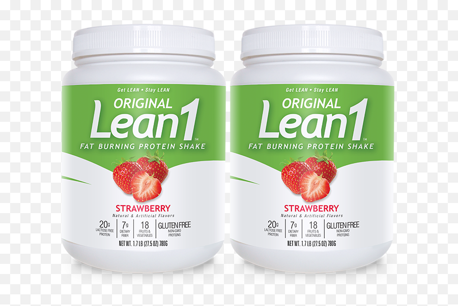 Lean1 Strawberry 2 Tubs U2013 Nutrition53 - Strawberry Png,Strawberry Png