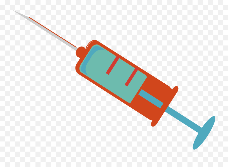 Red Syringe Vector Png - Syringe Clipart Png,Syringe Clipart Png