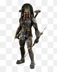 Wolf Predator Heavy Weaponry Figure By Hot Toys - Wolf Predator Combi Stick Png,Predator Png
