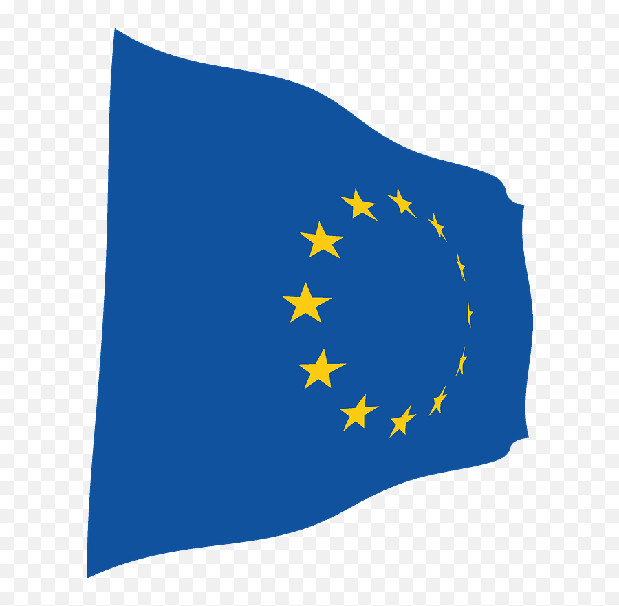 Eu Wavy Flag Clipart Free Download Transparent Png Creazilla - Flag Of Europe,Cuba Flag Png